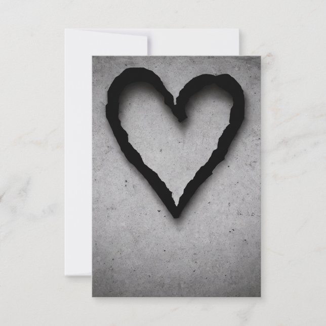 Herz, Nr. 01 Dankeskarte (Vorderseite)