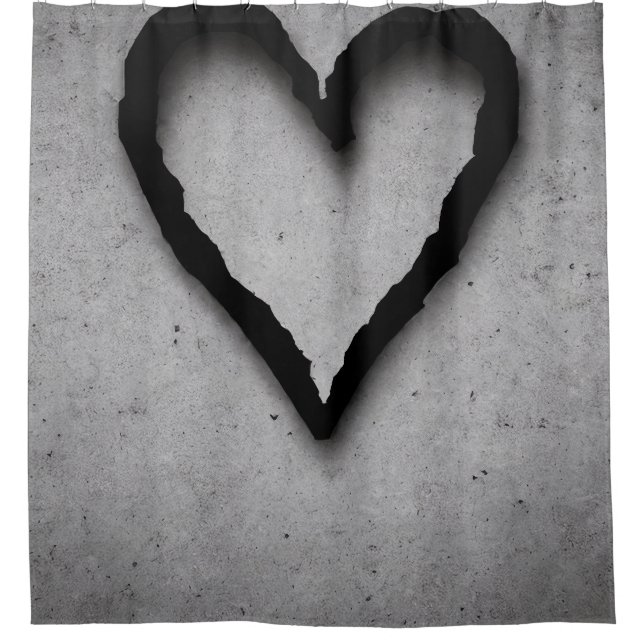 Herz, Nr. 01 Duschvorhang (Vorderseite)