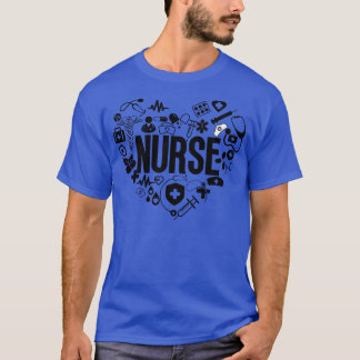 Herz Nurse Word Cloud 1 T-Shirt