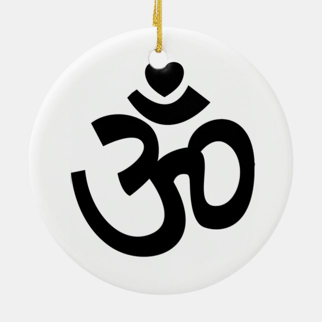 Herz Om Sign - Yoga Ornament (Hinten)