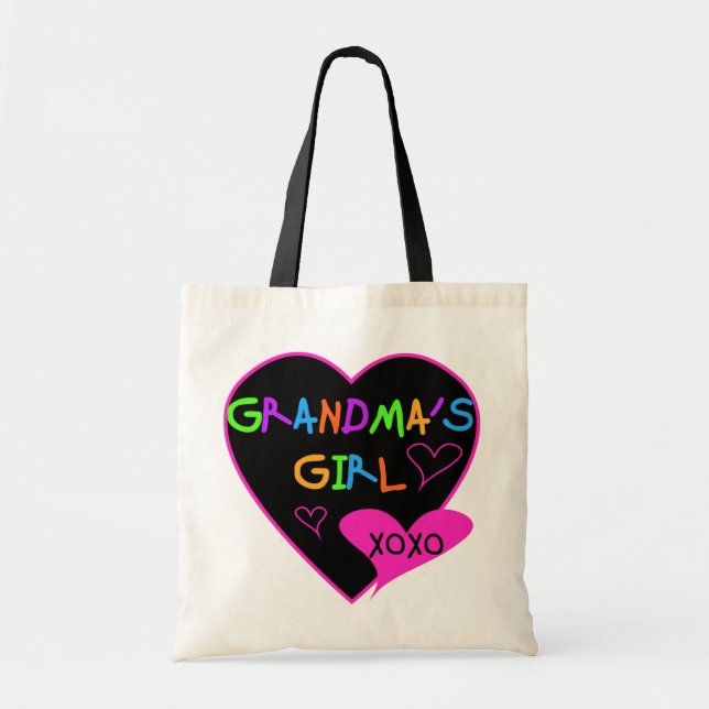 Herz-Oma's Girl-T - Shirt und Geschenke Tragetasche (Vorne)