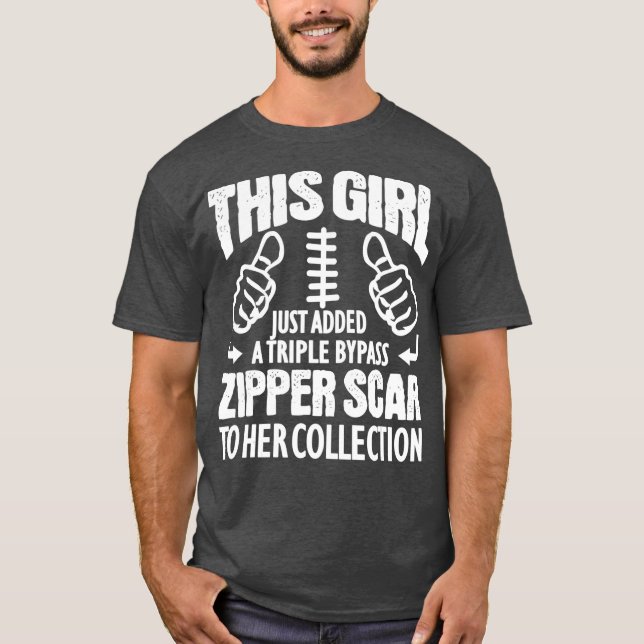 Herz-Operation Erholung Geschenk für dreifache Umg T-Shirt (Vorderseite)