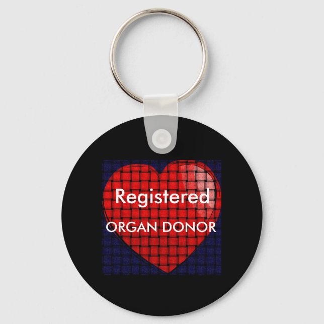 Herz, ORGAN DONOR Schlüsselanhänger (Vorderseite)