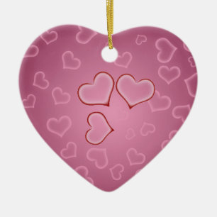 Herz-Ornment Keramikornament