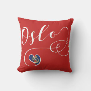 Herz Oslo Pillow, Norwegen Kissen