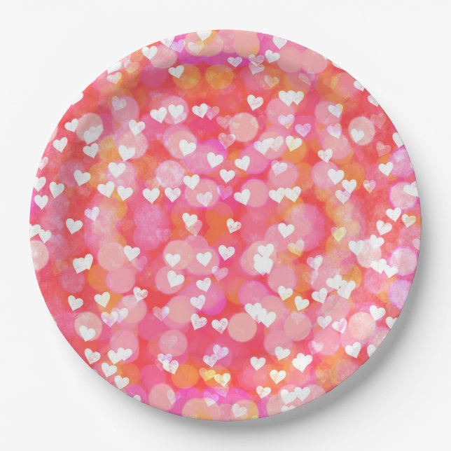 Herz Pappteller (Vorderseite)