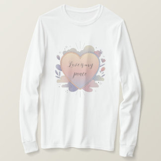 Herz-Pastell-Illustration T-Shirt