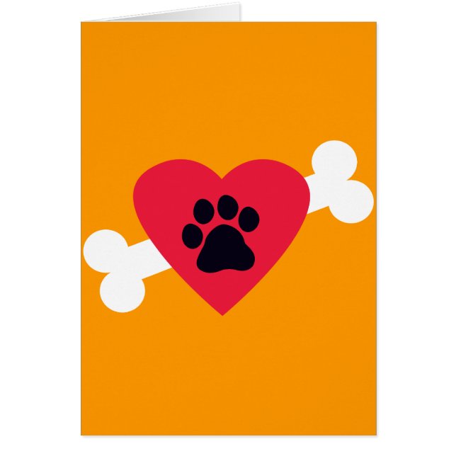 Herz, Pawprint und Knochen entwerfen (Vorne)