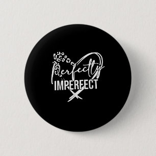 Herz perfekt unvollkommen Inspirationsmotivation Button
