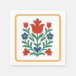 Herz & Petal Blumenvolk Party Serviette
