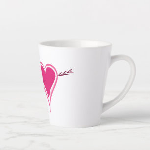 Herz & Pfeil-Himbeere Milchtasse