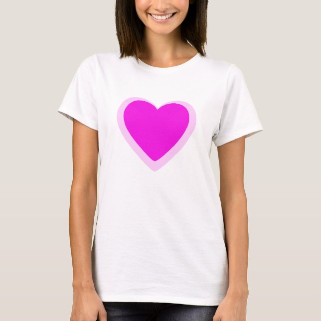 HERZ PINK T-Shirt (Vorderseite)