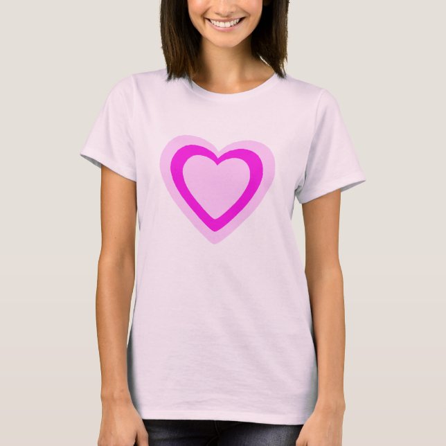 HERZ PINK T-Shirt (Vorderseite)