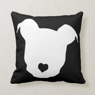 Herz ♥ Pitbullen Kissen