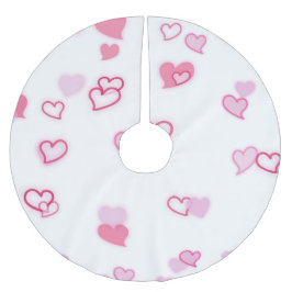 Herz Polyester Weihnachtsbaumdecke