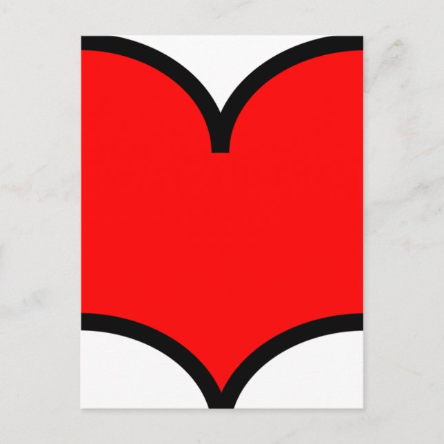 Herz - Postkarte (Vorderseite)