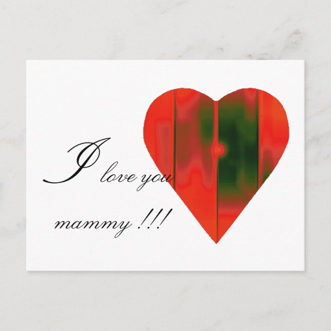 Herz Postkarte (Vorderseite)