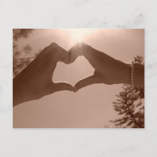 herz postkarte