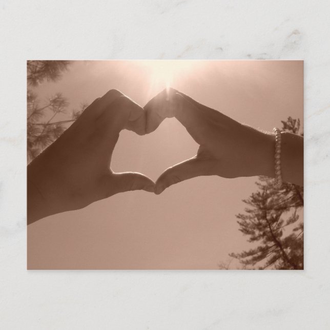 Herz Postkarte (Vorderseite)