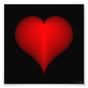 Herz Print Fotodruck