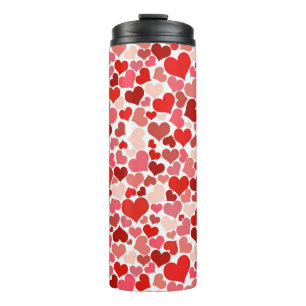 Herz Print Thermosbecher