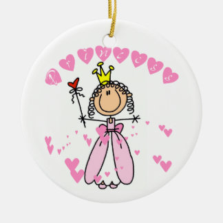 Herz-Prinzessin Keramik Ornament