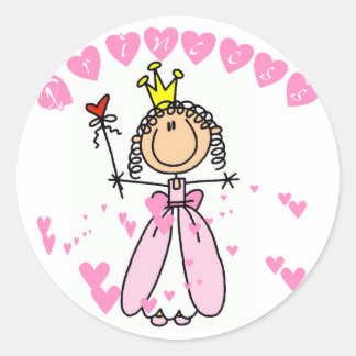 Herz Prinzessin Tshirts und Geschenke Runder Aufkleber