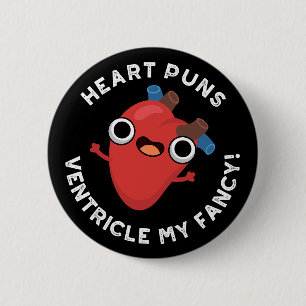 Herz Puns Ventricle Meine Extravagante Anatomie Pu Button