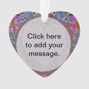 Herz-QuerMandala durch Amelia Carrie Ornament