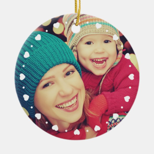 Herz-Rahmen-kundenspezifisches Keramikornament (Vorne)