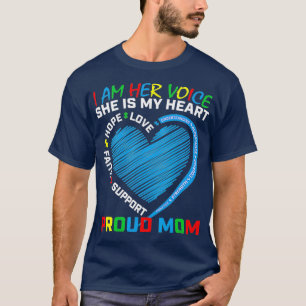Herz Redewendungen Mutter tragen Blaue Tochter Aut T-Shirt