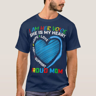 Herz Redewendungen Mutter tragen Blaue Tochter Aut T-Shirt