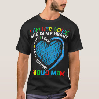 Herz Redewendungen Mutter tragen Blaue Tochter Aut T-Shirt