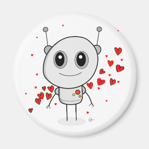 Herz-Roboter - Magnet