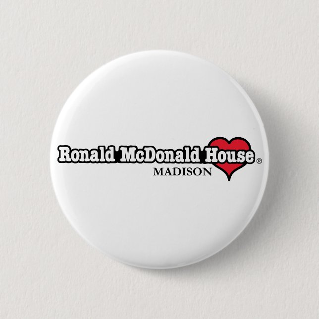 Herz Ronald McDonald Button (Vorderseite)