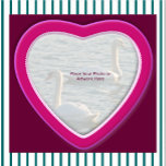 Herz & Rose X's & O's Foto Frame Ornament Fotoskulptur Ornament<br><div class="desc">Dieses Mix und das passende Foto-Skulpturendesign sind das Herzstück für Schläger aus dem Herz und den Rose X und O. Legen Sie Ihr eigenes Bild in den Rahmen,  der im Herzen erstellt wurde.</div>