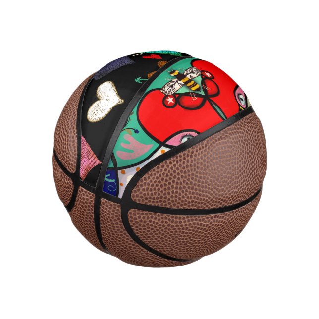 Herz Rupydetequila Mini Basketball (angewinkelt)