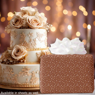 Herz-Rustikal Brown-Valentine für Ihm oder Hochzei Geschenkpapier