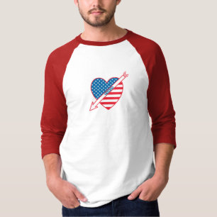 Herz-Schach-Patriot T-Shirt