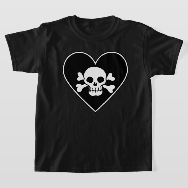 Herz-Schädel T-Shirt (Ablage )
