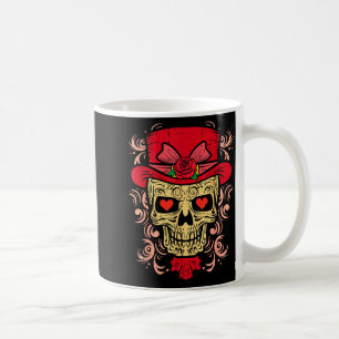 Herz Schädel Valentinstag Mexikanischer Calavera M Kaffeetasse