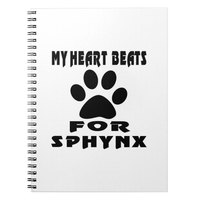 Herz-Schlag für SPHYNX Notizblock (Vorderseite)