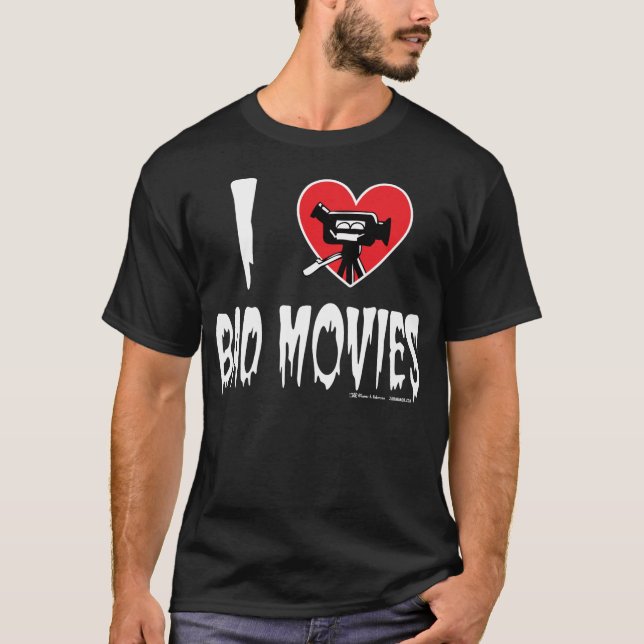(Herz) schlechte Filme I (dunkel) T-Shirt (Vorderseite)