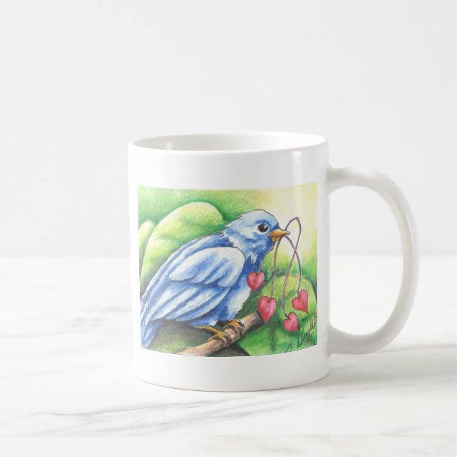 Herz-Schnüre Kaffeetasse (Rechts)