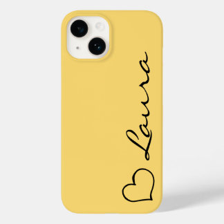 Herz-Schriftzug-Name-Individuelles-Geschenk-iPhone Case-Mate iPhone 14 Hülle