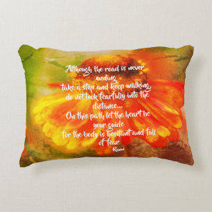 Herz sei Ihr Guide Zinnia Inspiration Zitat Dekokissen