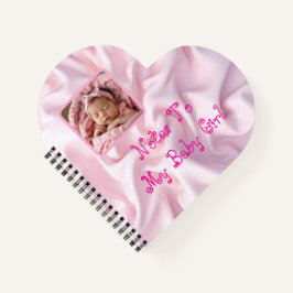 Herz-Shaped Notes to My Baby Journal Notizbuch