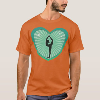 Herz-Shaped Stretch Yoga Pose 1 T-Shirt