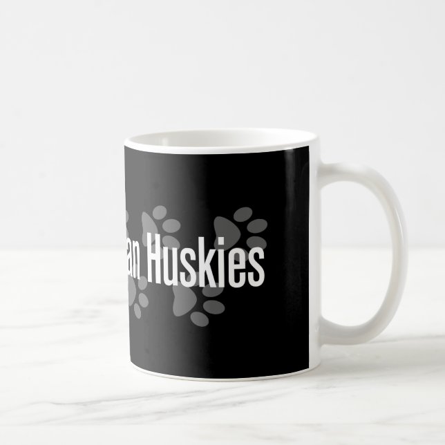 (Herz) sibirischer Huskies I Tasse (Rechts)