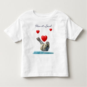 HERZ SIEGEL PUP Valentine Tierisches Kid's Shirt